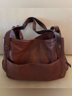 American Leather Co Brown Leather Shoulder Bag